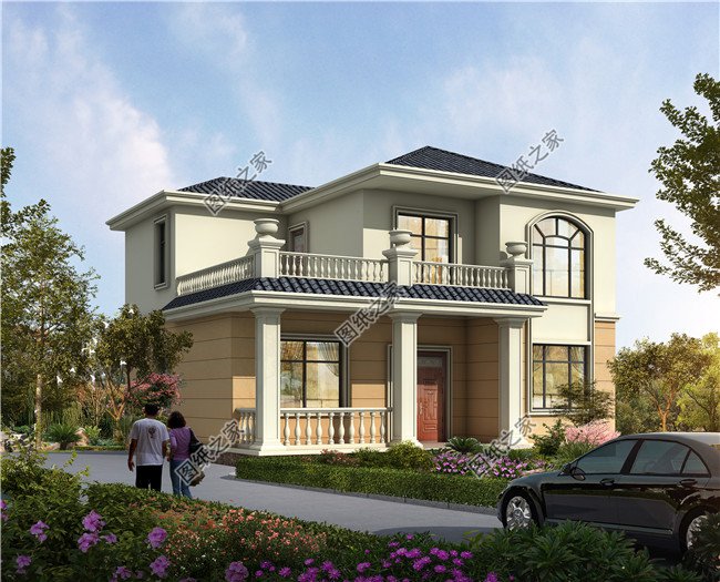 100多平方米新农村二层房屋设计建筑CAD图纸